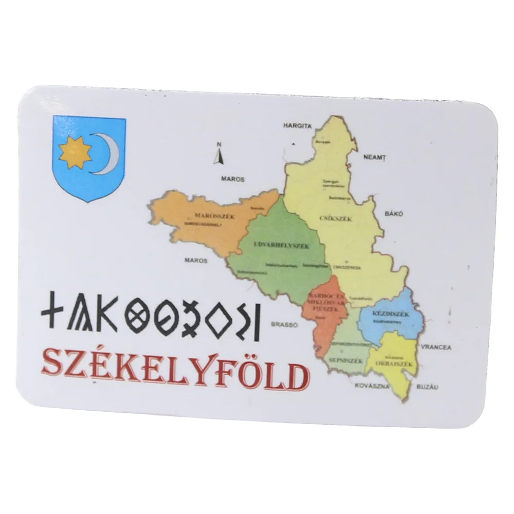 Magnet de frigider din plastic "Szekelyfold" 8 x 5.5 cm