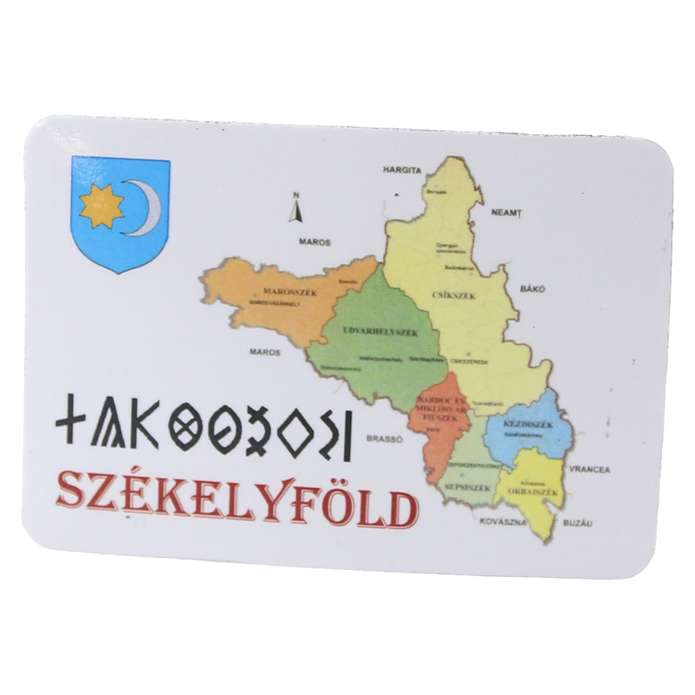 Magnet de frigider din plastic "Szekelyfold" 8 x 5.5 cm Magnet de frigider din plastic "Szekelyfold" 8 x 5.5 cm