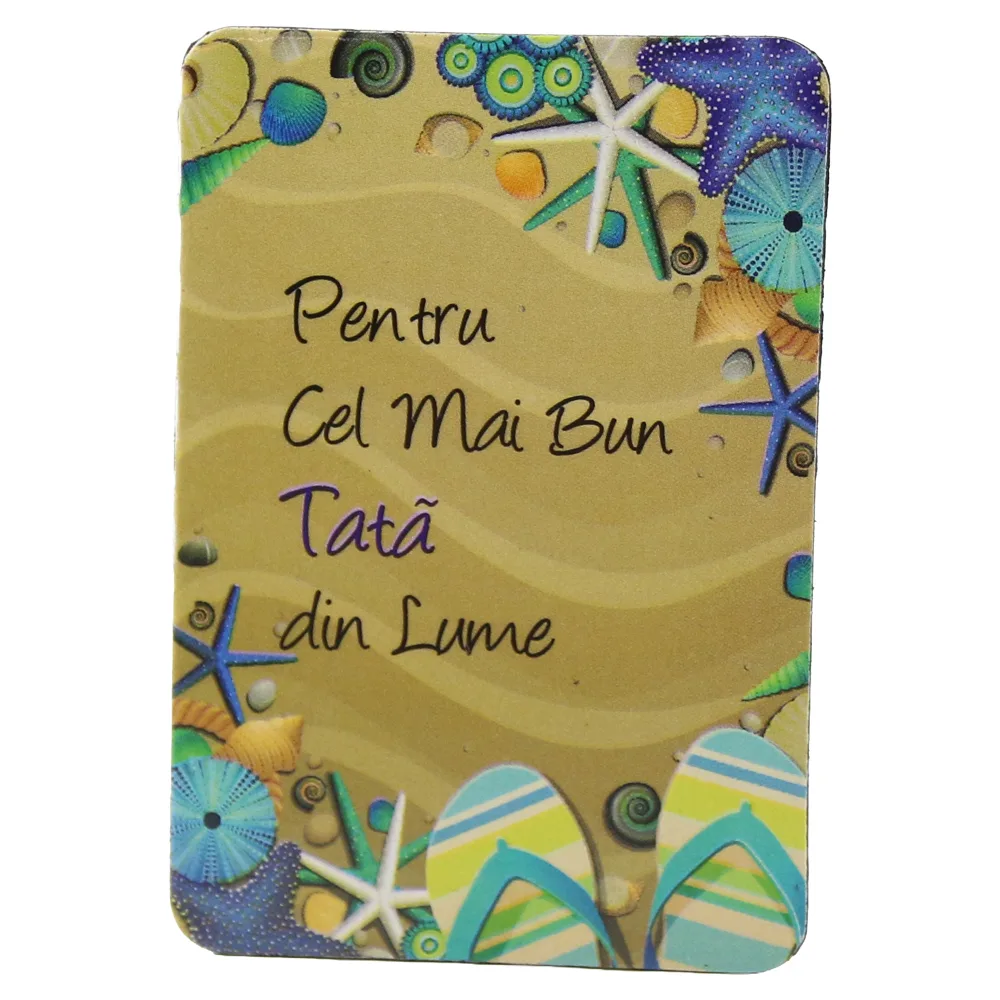 Magnet de frigider din plastic "Pentru cel mai bun tata din lume." 5.5 x 8 cm Magnet de frigider din plastic "Pentru cel mai bun tata din lume." 5.5 x 8 cm