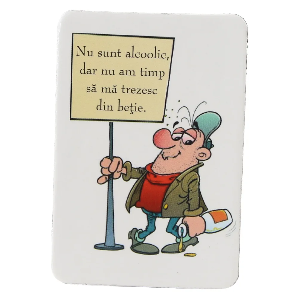 Magnet de frigider din plastic "Nu sunt alcoolic