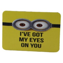 Magnet de frigider din plastic "I've got my eyes on you" 5.5 x 8 cm