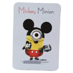 Magnet de frigider din plastic "Mickey Minion" 5.5 x 8 cm