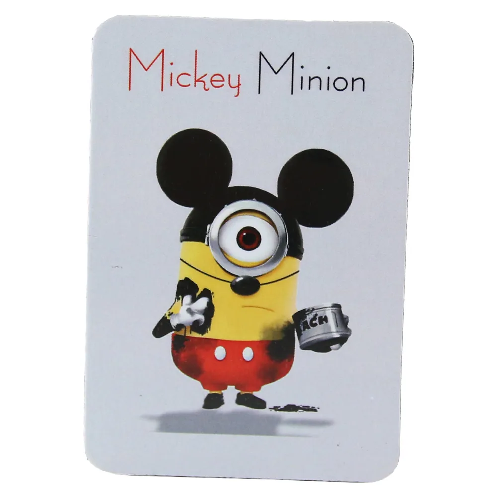 Magnet de frigider din plastic "Mickey Minion" 5.5 x 8 cm
