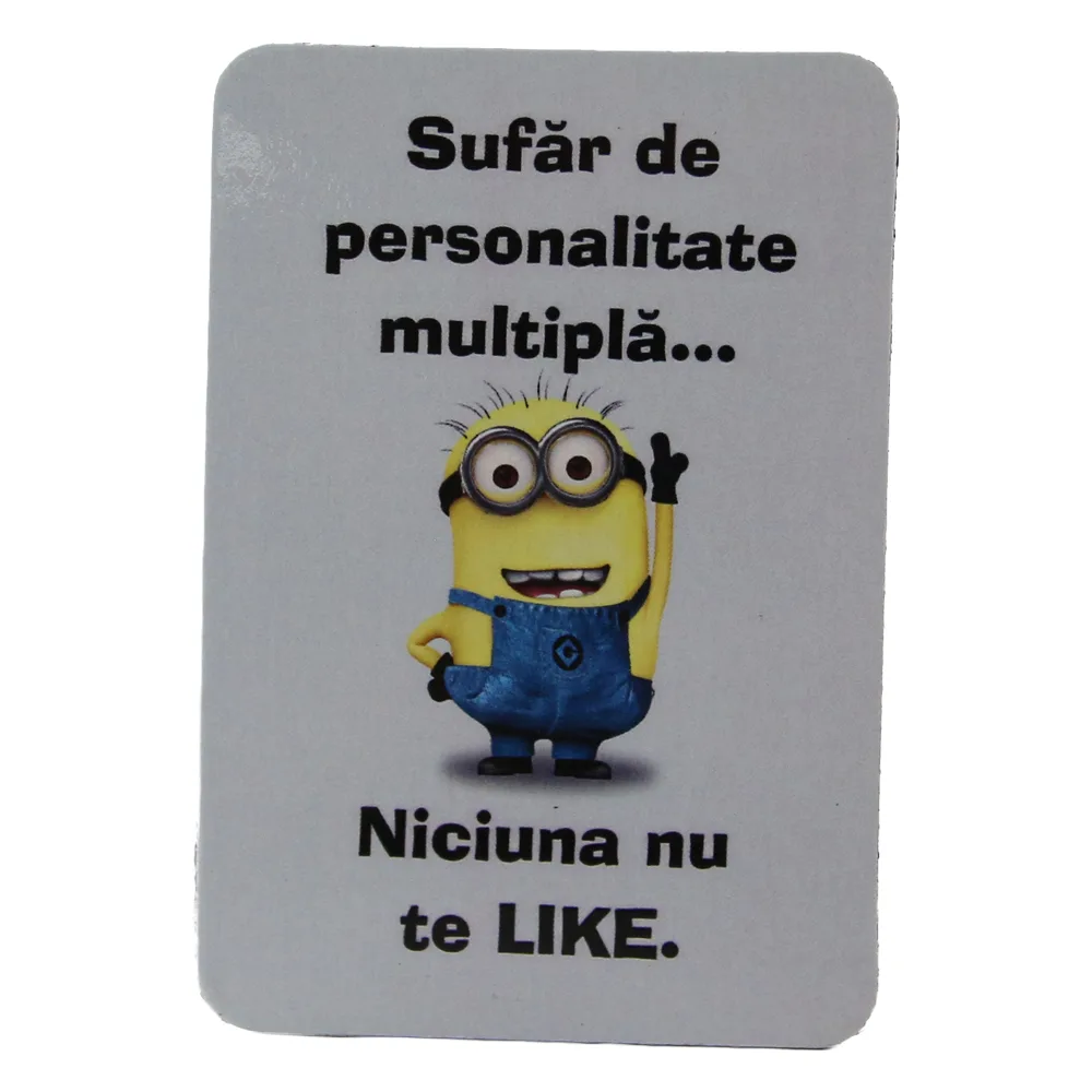 Magnet de frigider din plastic "Sufar de personalitate..." 5.5 x 8 cm Magnet de frigider din plastic "Sufar de personalitate..." 5.5 x 8 cm