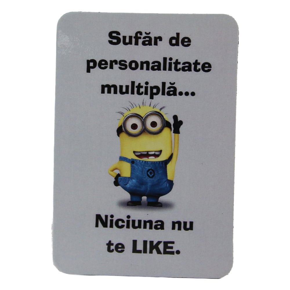 Magnet de frigider din plastic "Sufar de personalitate..." 5.5 x 8 cm Magnet de frigider din plastic "Sufar de personalitate..." 5.5 x 8 cm