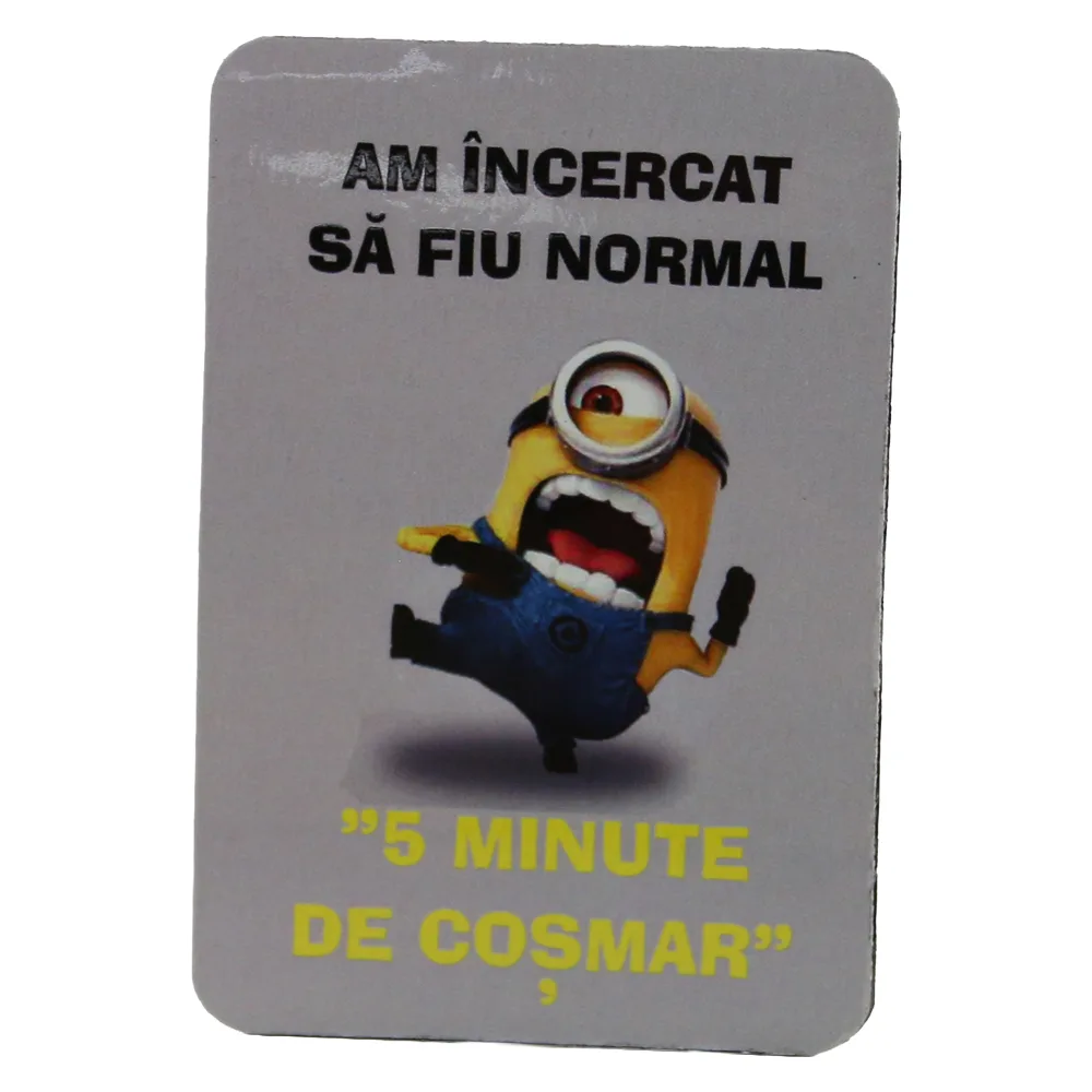 Magnet de frigider din plastic "Am incercat sa fiu normal..." 5.5 x 8 cm Magnet de frigider din plastic "Am incercat sa fiu normal..." 5.5 x 8 cm