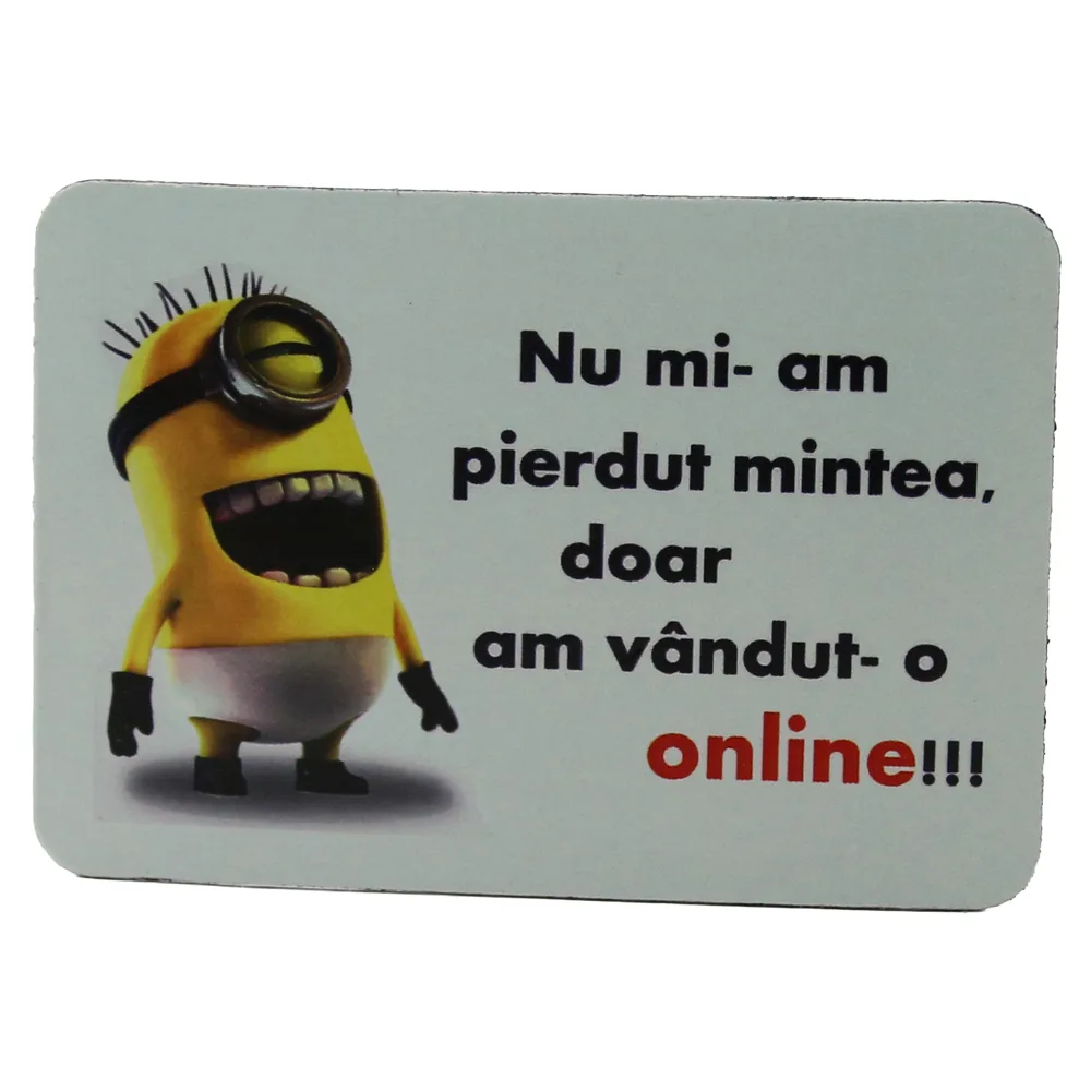 Magnet de frigider din plastic "Nu mi-am pierdut mintea..." 5.5 x 8 cm Magnet de frigider din plastic "Nu mi-am pierdut mintea..." 5.5 x 8 cm