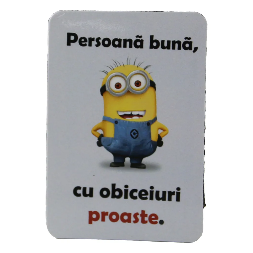 Magnet de frigider din plastic "Persoana buna..." 5.5 x 8 cm Magnet de frigider din plastic "Persoana buna..." 5.5 x 8 cm