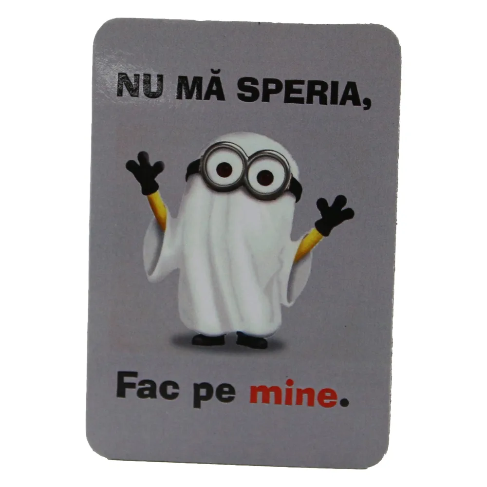 Magnet de frigider din plastic "Nu ma speria..." 5.5 x 8 cm Magnet de frigider din plastic "Nu ma speria..." 5.5 x 8 cm