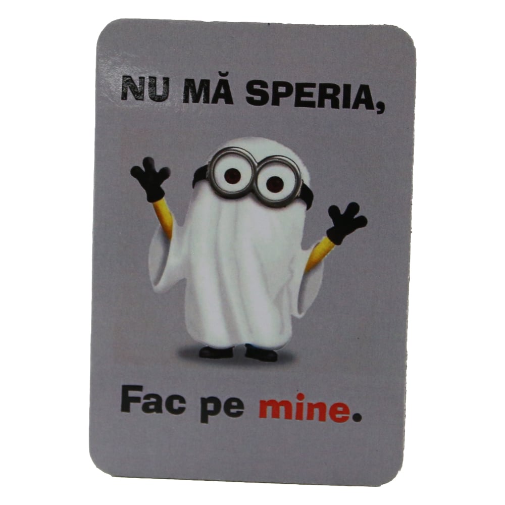 Magnet de frigider din plastic "Nu ma speria..." 5.5 x 8 cm Magnet de frigider din plastic "Nu ma speria..." 5.5 x 8 cm