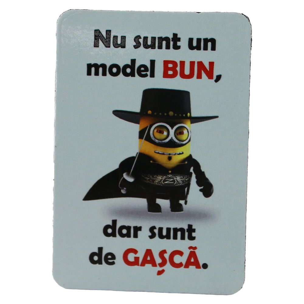 Magnet de frigider din plastic "Nu sunt un model bun..." 5.5 x 8 cm Magnet de frigider din plastic "Nu sunt un model bun..." 5.5 x 8 cm