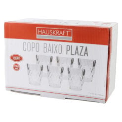 Set 6 pahare din sticla 275 ml Plaza