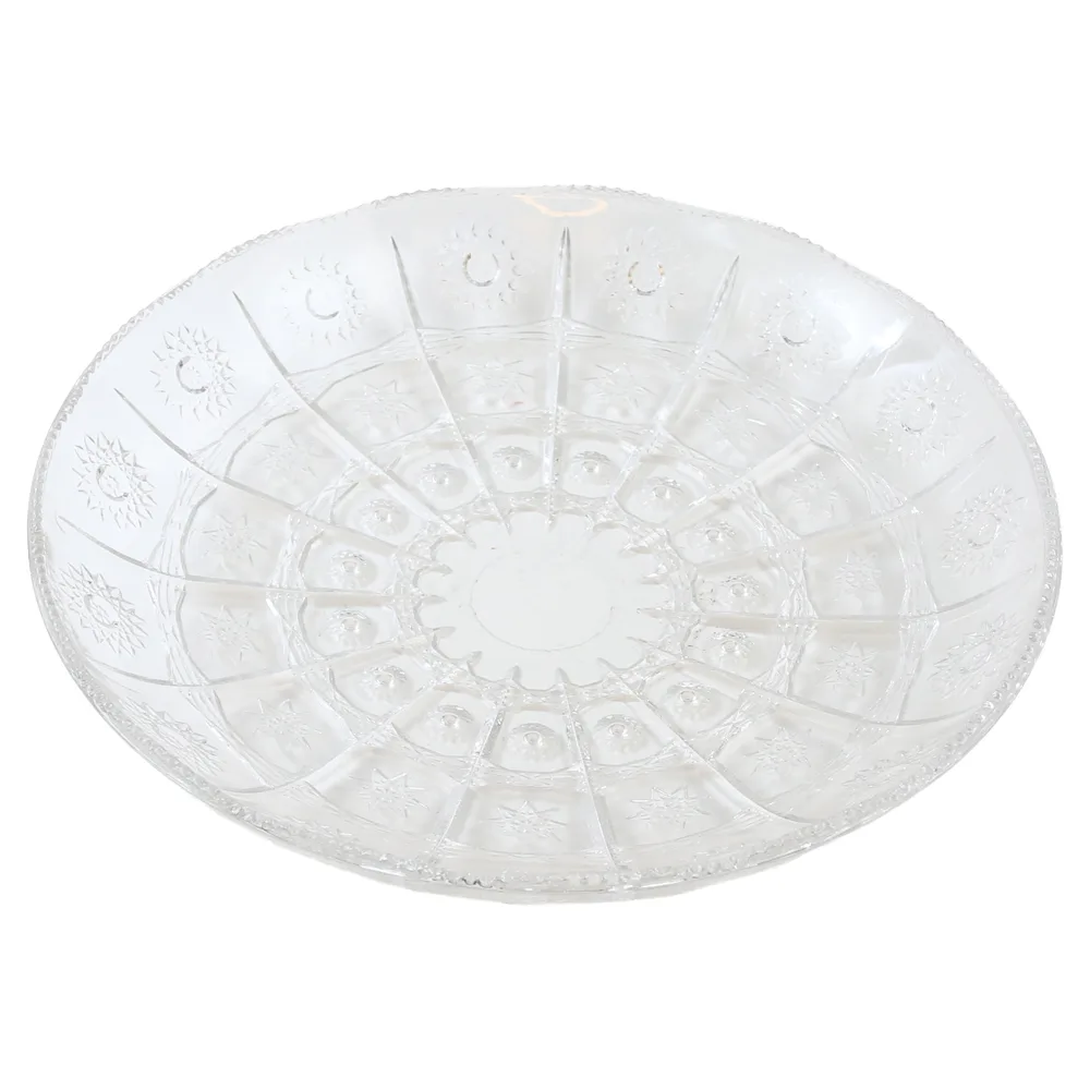 Platou din sticla pentru fructe Bohemia 30 cm Platou din sticla pentru fructe Bohemia 30 cm