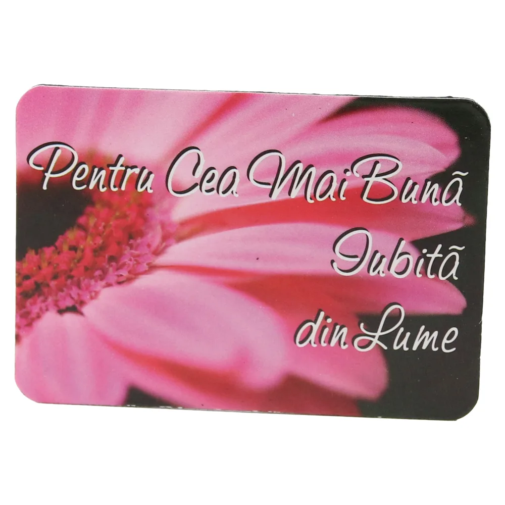 Magnet de frigider din plastic "Pentru cea mai buna iubita din lume." 8 x 5.5 cm Magnet de frigider din plastic "Pentru cea mai buna iubita din lume." 8 x 5.5 cm