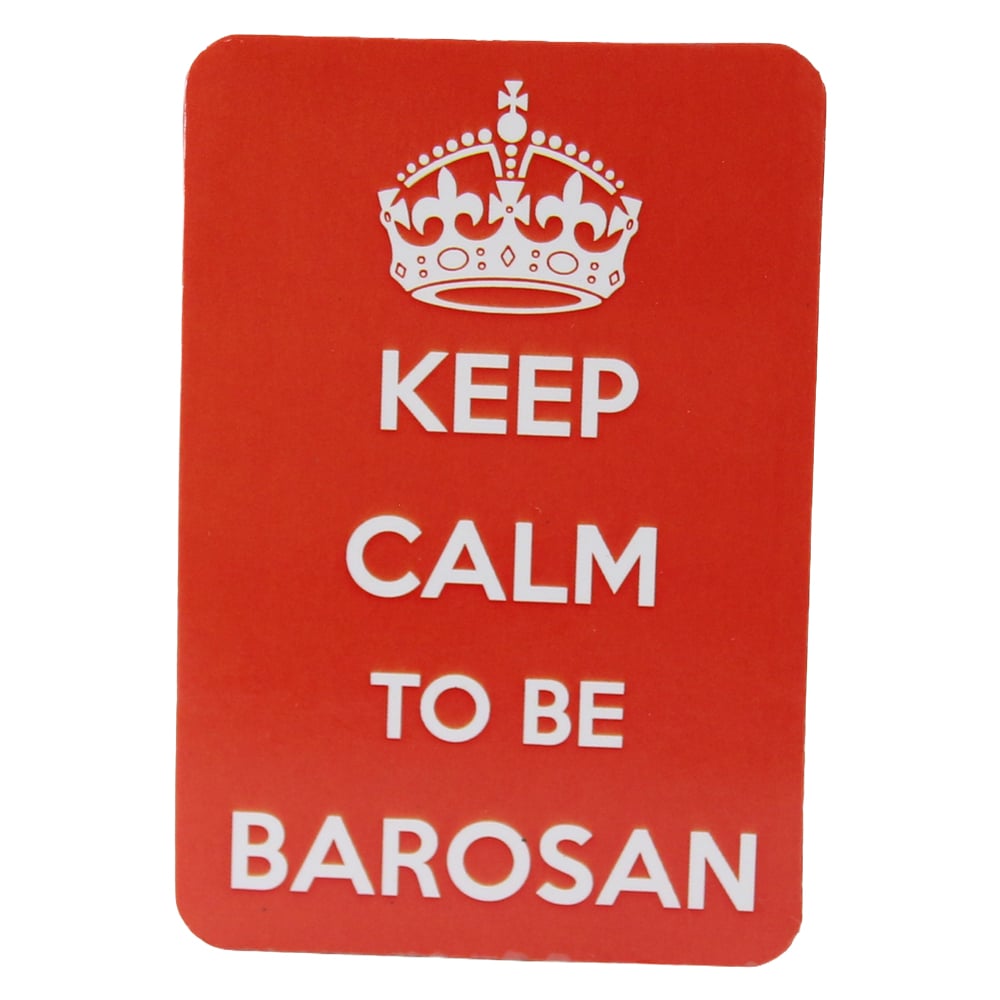 Magnet de frigider din plastic "Keep calm to be barosan" 5.5 x 8 cm Magnet de frigider din plastic "Keep calm to be barosan" 5.5 x 8 cm