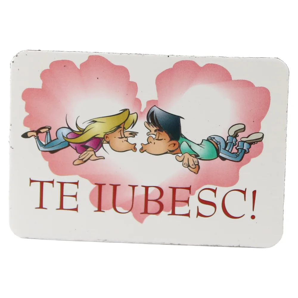 Magnet de frigider din plastic "Te iubesc!" 8 x 5.5 cm Magnet de frigider din plastic "Te iubesc!" 8 x 5.5 cm