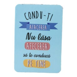 Magnet de frigider din plastic "Condu-ti afacerea..." 5.5 x 8 cm