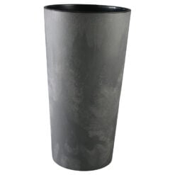 Ghiveci din plastic Lilia gri beton 19.5 x 17/36.5 cm