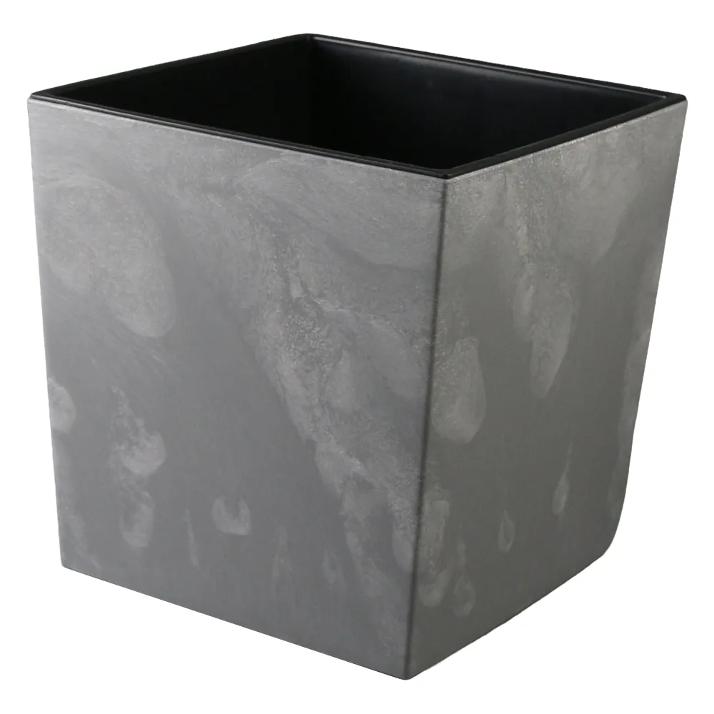 Ghiveci din plastic Juka gri beton 18.5 x 18.5 x 19.5 cm Ghiveci din plastic Juka gri beton 18.5 x 18.5 x 19.5 cm