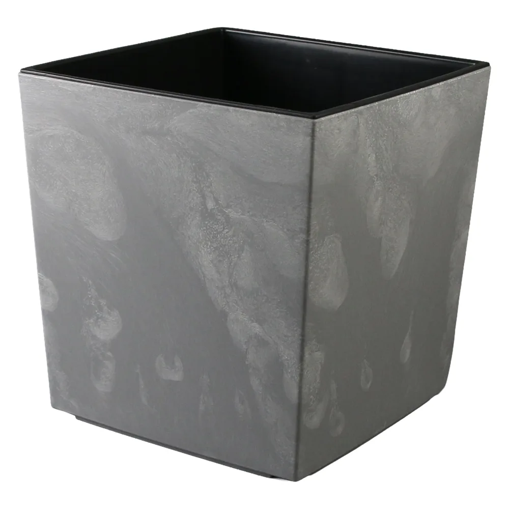 Ghiveci din plastic Juka gri beton 24 x 24 x 25.5 cm Ghiveci din plastic Juka gri beton 24 x 24 x 25.5 cm
