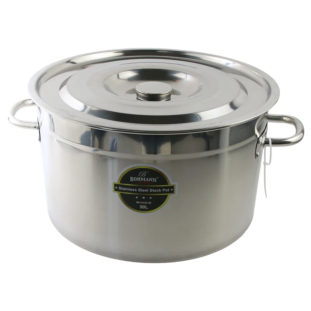 Oala din inox cu capac 30 L Bohmann Oala din inox cu capac 30 L Bohmann