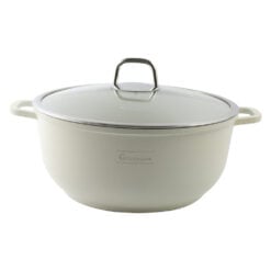 Cratita cu capac 4.5 L din aluminiu bej Goldmann