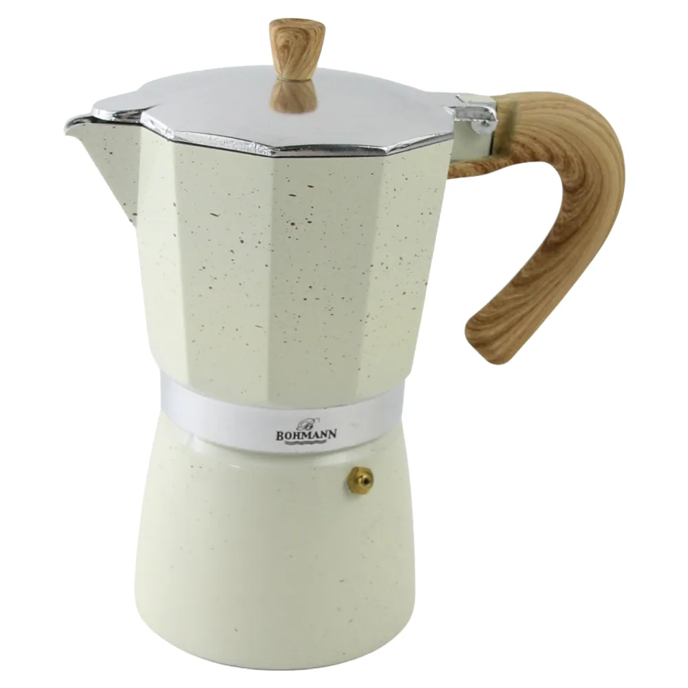 Espressor pentru cafea din aluminiu 450 ml 9 cesti Bohmann bej Espressor pentru cafea din aluminiu 450 ml 9 cesti Bohmann bej