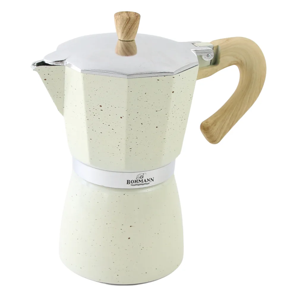 Espressor pentru cafea din aluminiu 300 ml 6 cesti Bohmann bej Espressor pentru cafea din aluminiu 300 ml 6 cesti Bohmann bej