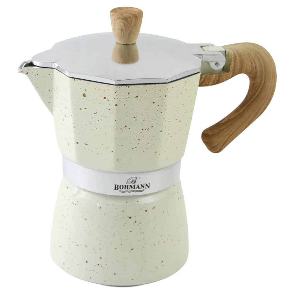 Espressor pentru cafea din aluminiu 150 ml 3 cesti Bohmann bej Espressor pentru cafea din aluminiu 150 ml 3 cesti Bohmann bej