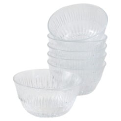 Set 6 boluri din sticla Alinda 10 x 5 cm LAV