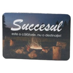 Magnet de frigider din plastic "Succesul este o calatorie..." 8 x 5.5 cm