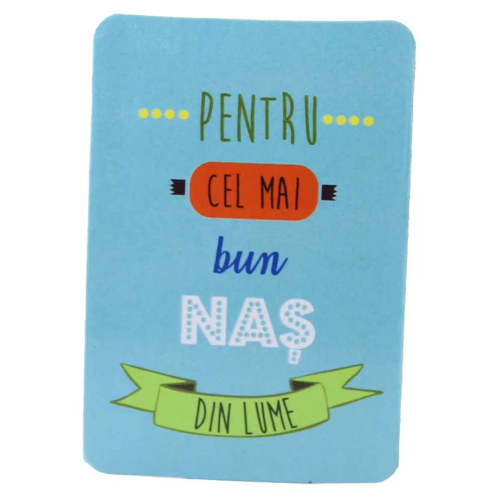 Magnet de frigider din plastic "Pentru cel mai bun nas din lume." 5.5 x 8 cm