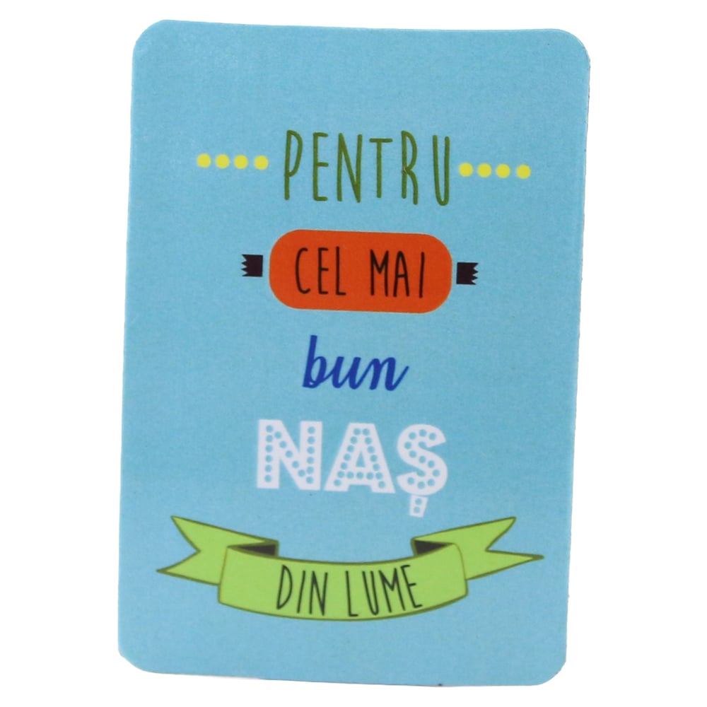 Magnet de frigider din plastic "Pentru cel mai bun nas din lume." 5.5 x 8 cm Magnet de frigider din plastic "Pentru cel mai bun nas din lume." 5.5 x 8 cm
