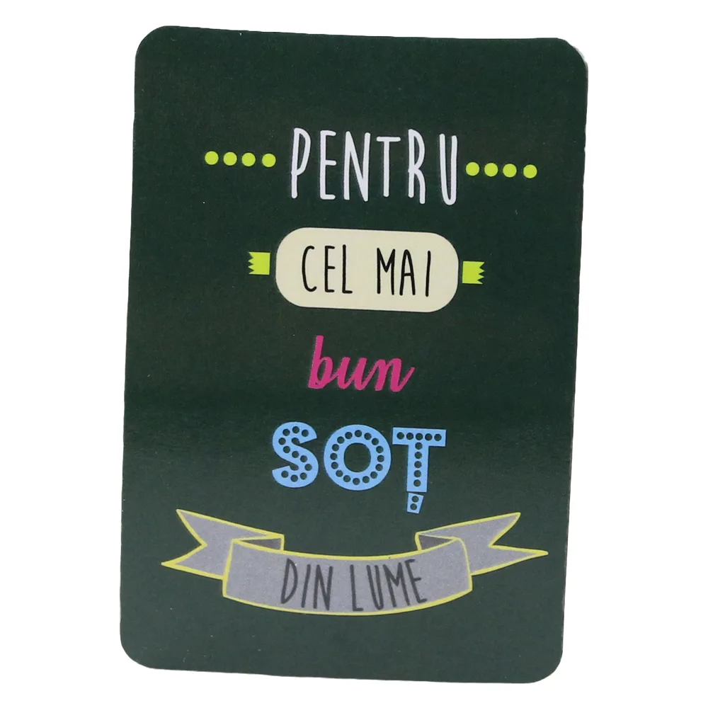 Magnet de frigider din plastic "Pentru cel mai bun sot din lume." 5.5 x 8 cm Magnet de frigider din plastic "Pentru cel mai bun sot din lume." 5.5 x 8 cm