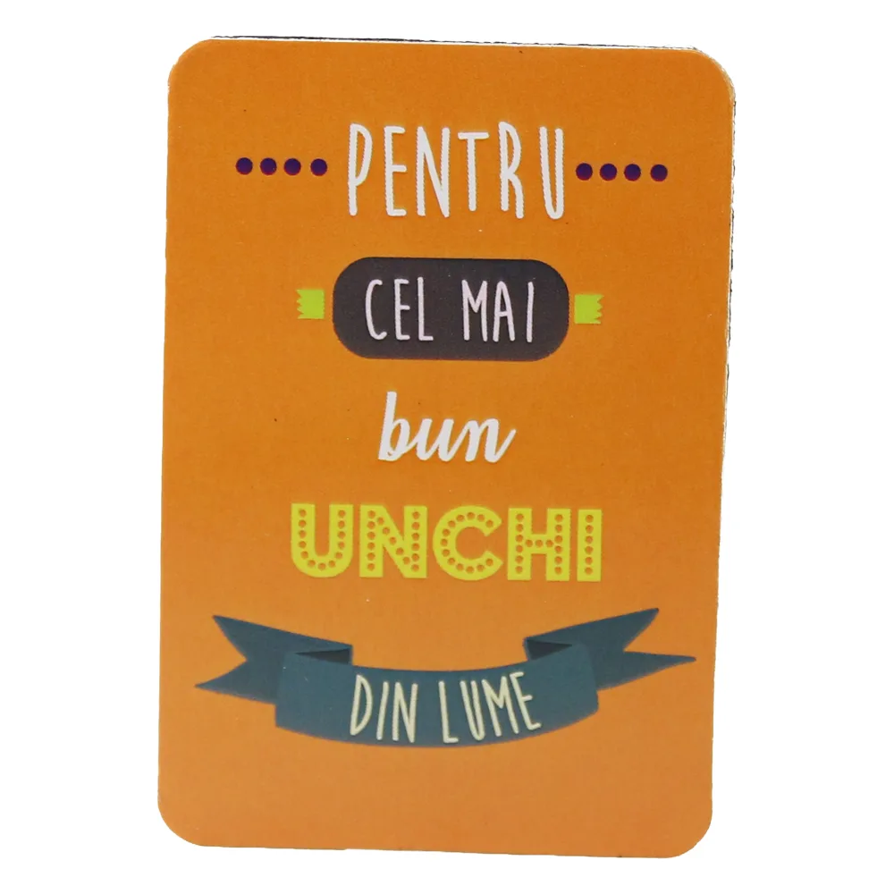 Magnet de frigider din plastic "Pentru cel mai bun unchi din lume." 5.5 x 8 cm Magnet de frigider din plastic "Pentru cel mai bun unchi din lume." 5.5 x 8 cm