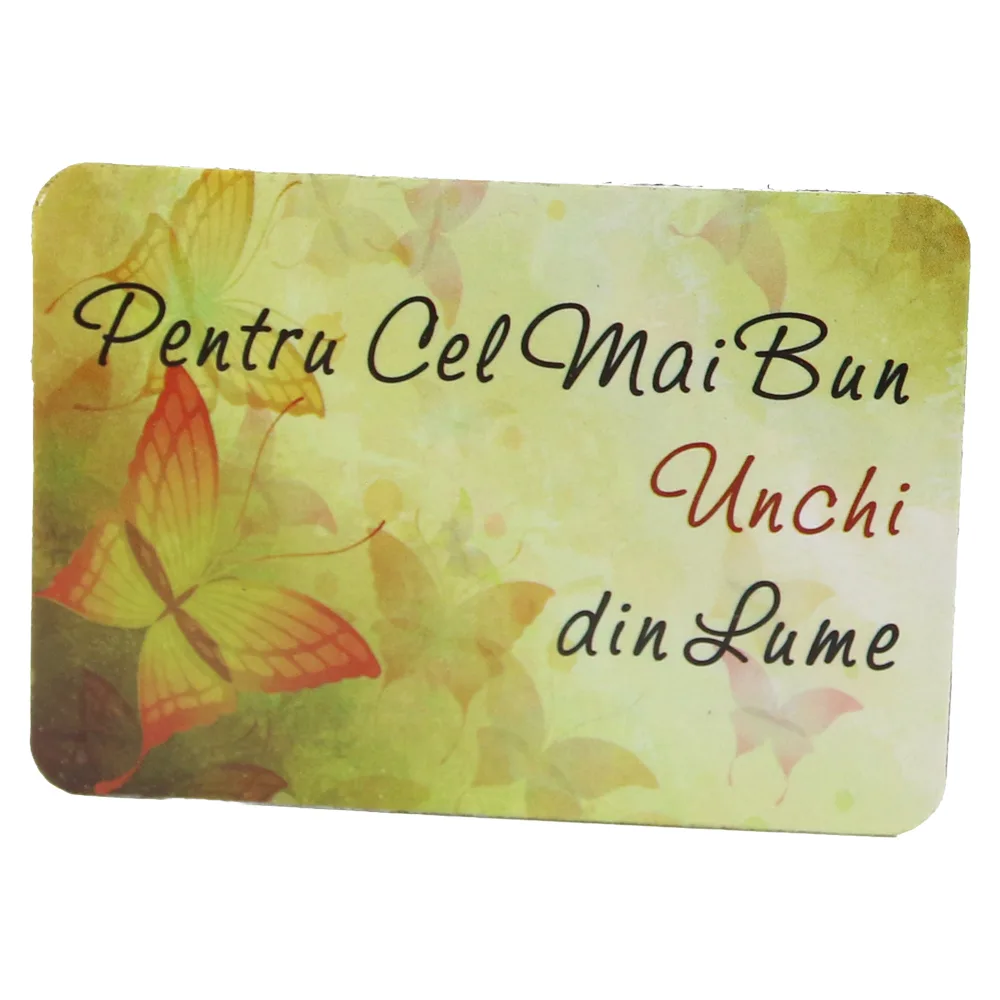Magnet de frigider din plastic "Pentru cel mai bun unchi din lume." 5.5 x 8 cm Magnet de frigider din plastic "Pentru cel mai bun unchi din lume." 5.5 x 8 cm