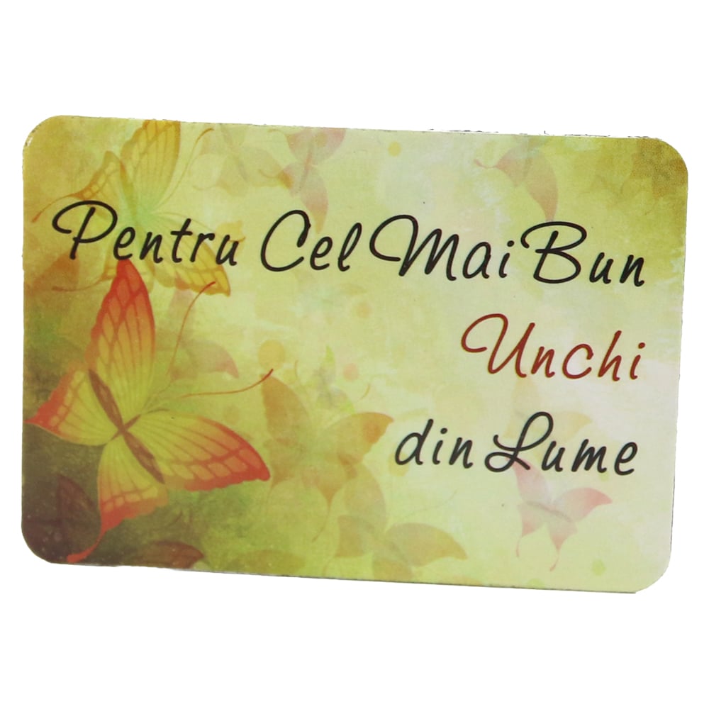 Magnet de frigider din plastic "Pentru cel mai bun unchi din lume." 5.5 x 8 cm Magnet de frigider din plastic "Pentru cel mai bun unchi din lume." 5.5 x 8 cm