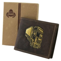Portofel barbatesc din piele 12 x 10 cm Camion Regalo Reale