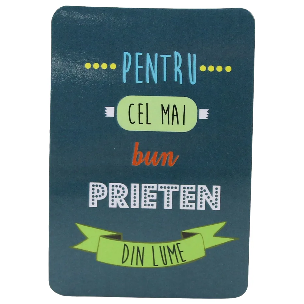 Magnet de frigider din plastic "Pentru cel mai bun prieten din lume." 5.5 x 8 cm Magnet de frigider din plastic "Pentru cel mai bun prieten din lume." 5.5 x 8 cm