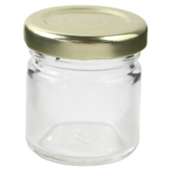 Borcan din sticla cu capac 40 ml 4.5 x 5 cm