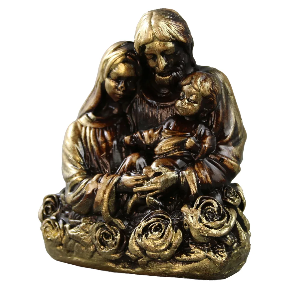 Statueta din ipsos Sfanta Familie 8 x 6 x 10 cm