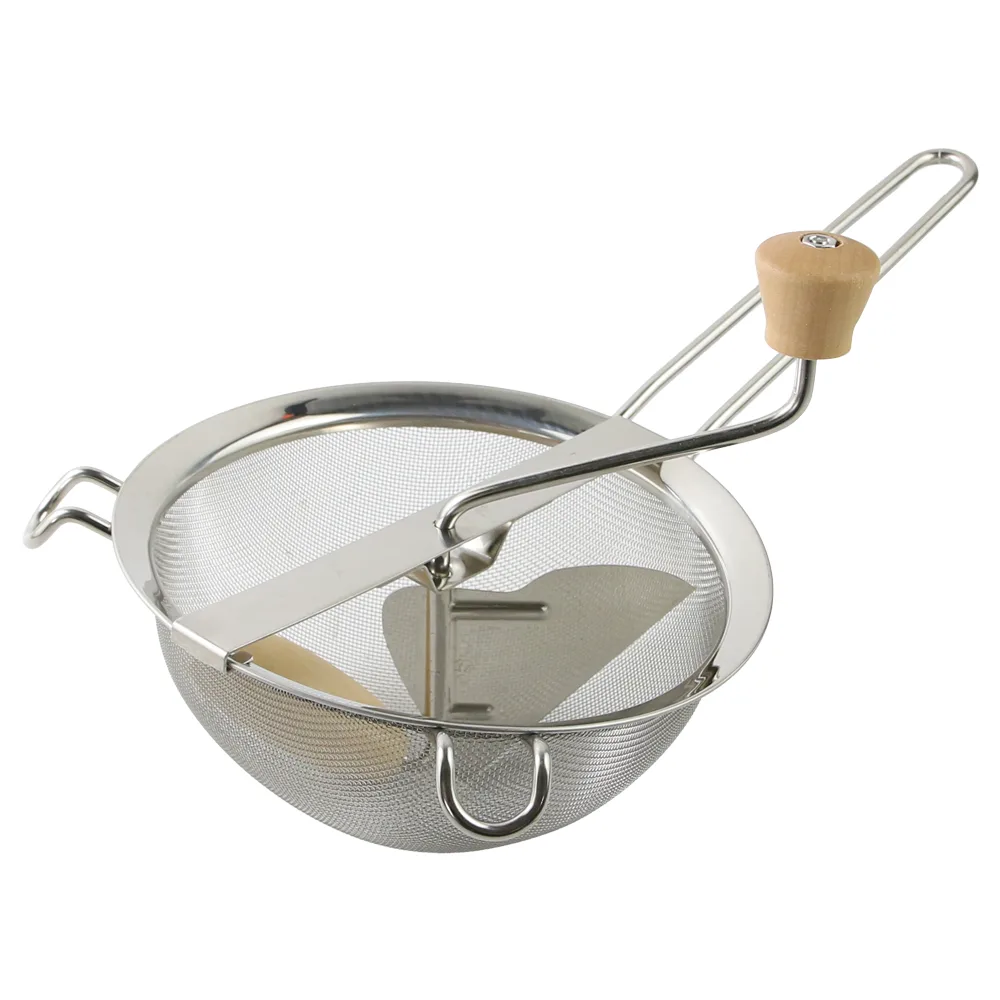 Pasator manual pentru rosii din inox 20 x 9 cm
