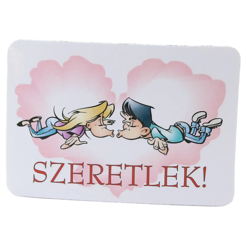 Magnet de frigider din plastic "Szeretlek" 8 x 5.5 cm Magnet de frigider din plastic "Szeretlek" 8 x 5.5 cm