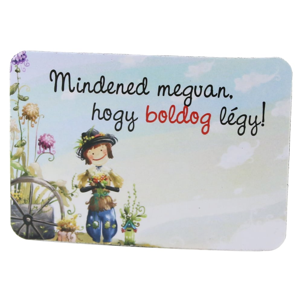 Magnet de frigider din plastic "Mindened megvan Magnet de frigider din plastic "Mindened megvan