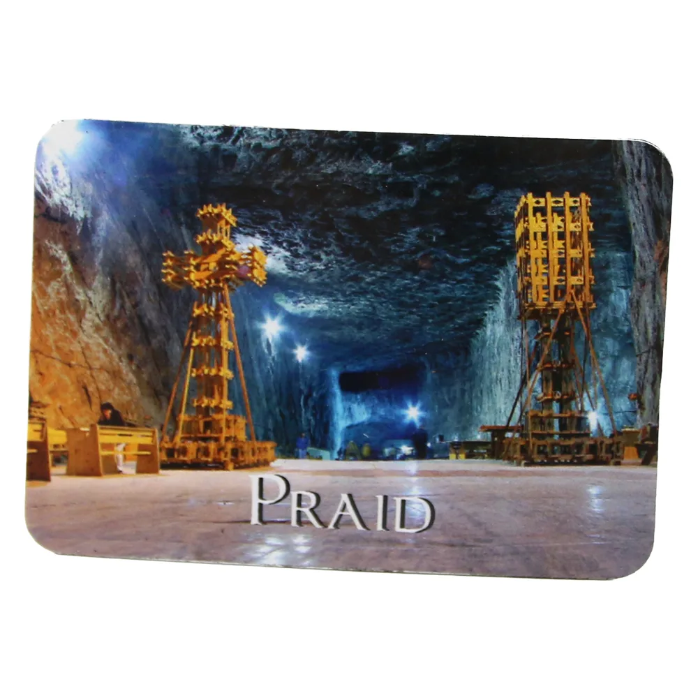 Magnet de frigider din plastic Praid 8 x 5.5 cm