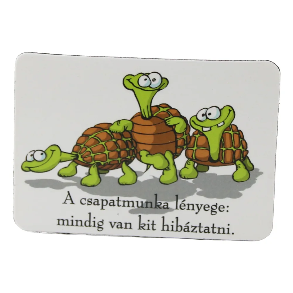 Magnet de frigider din plastic Broasca 5.5 x 8 cm