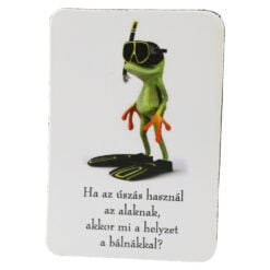 Magnet de frigider din plastic Broasca 5.5 x 8 cm
