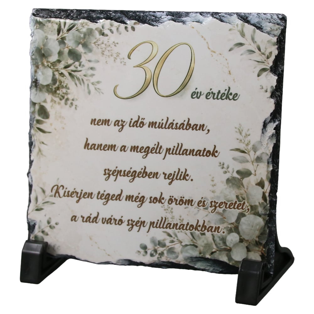 Placa din ardezie aniversara pentru barbati 30 - 85 ani 14 x 14 cm Placa din ardezie aniversara pentru barbati 30 - 85 ani 14 x 14 cm