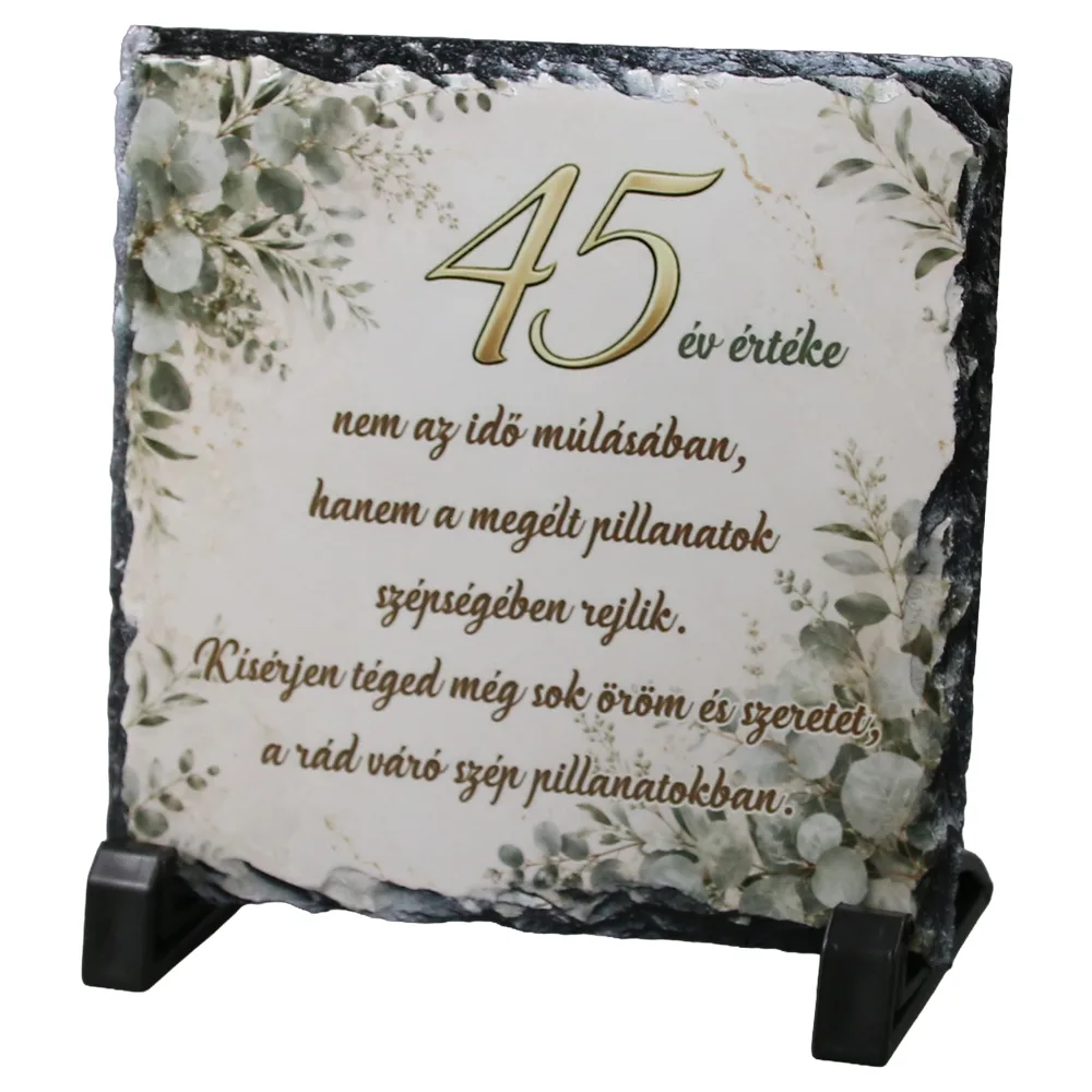 Placa din ardezie aniversara pentru barbati 30 - 85 ani 14 x 14 cm Placa din ardezie aniversara pentru barbati 30 - 85 ani 14 x 14 cm
