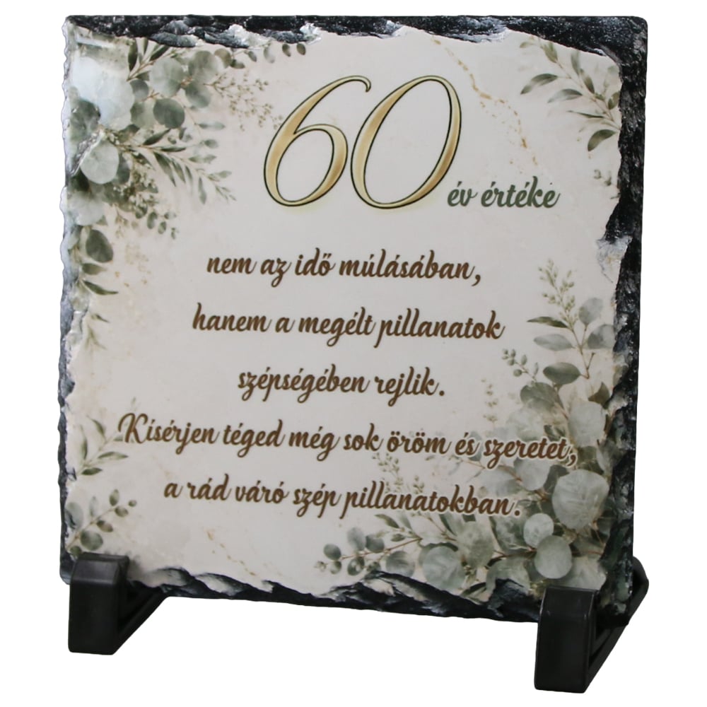 Placa din ardezie aniversara pentru barbati 30 - 85 ani 14 x 14 cm Placa din ardezie aniversara pentru barbati 30 - 85 ani 14 x 14 cm
